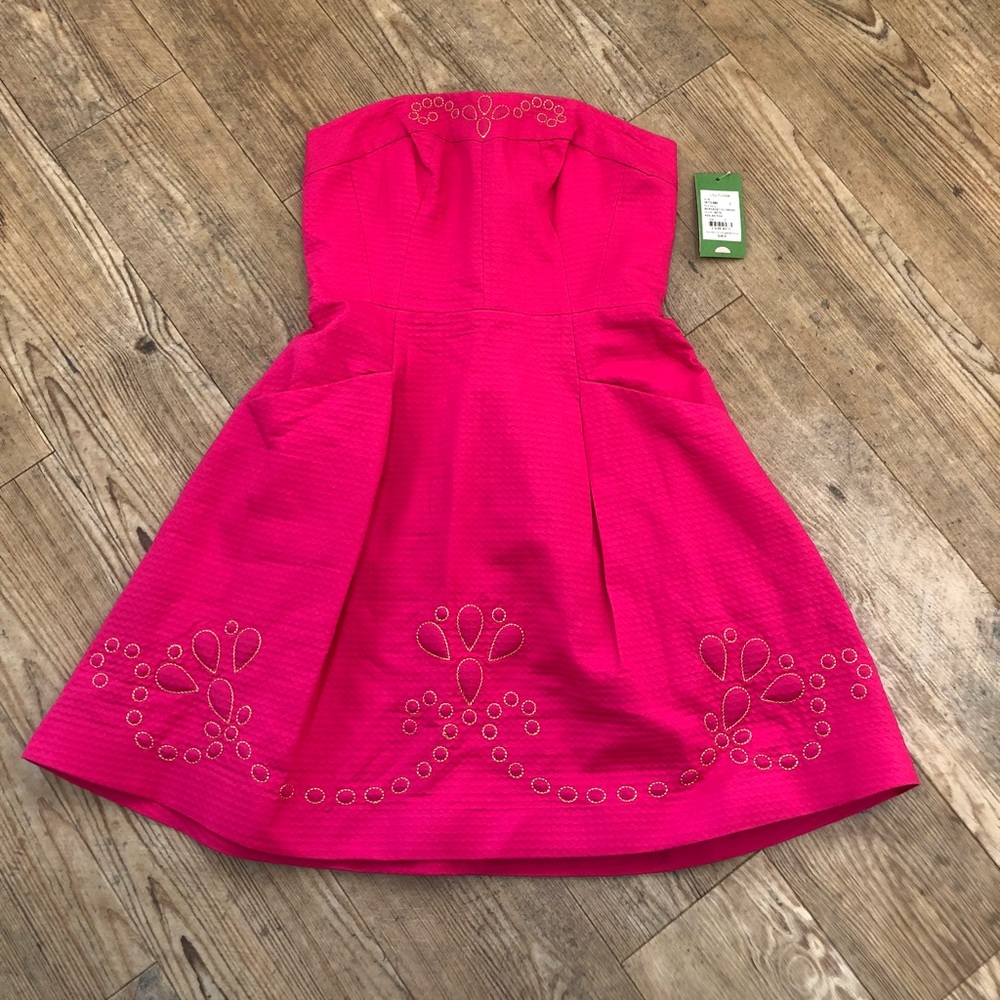 NWT Lilly Pulitzer Bernadette Dress in Azalea Pink